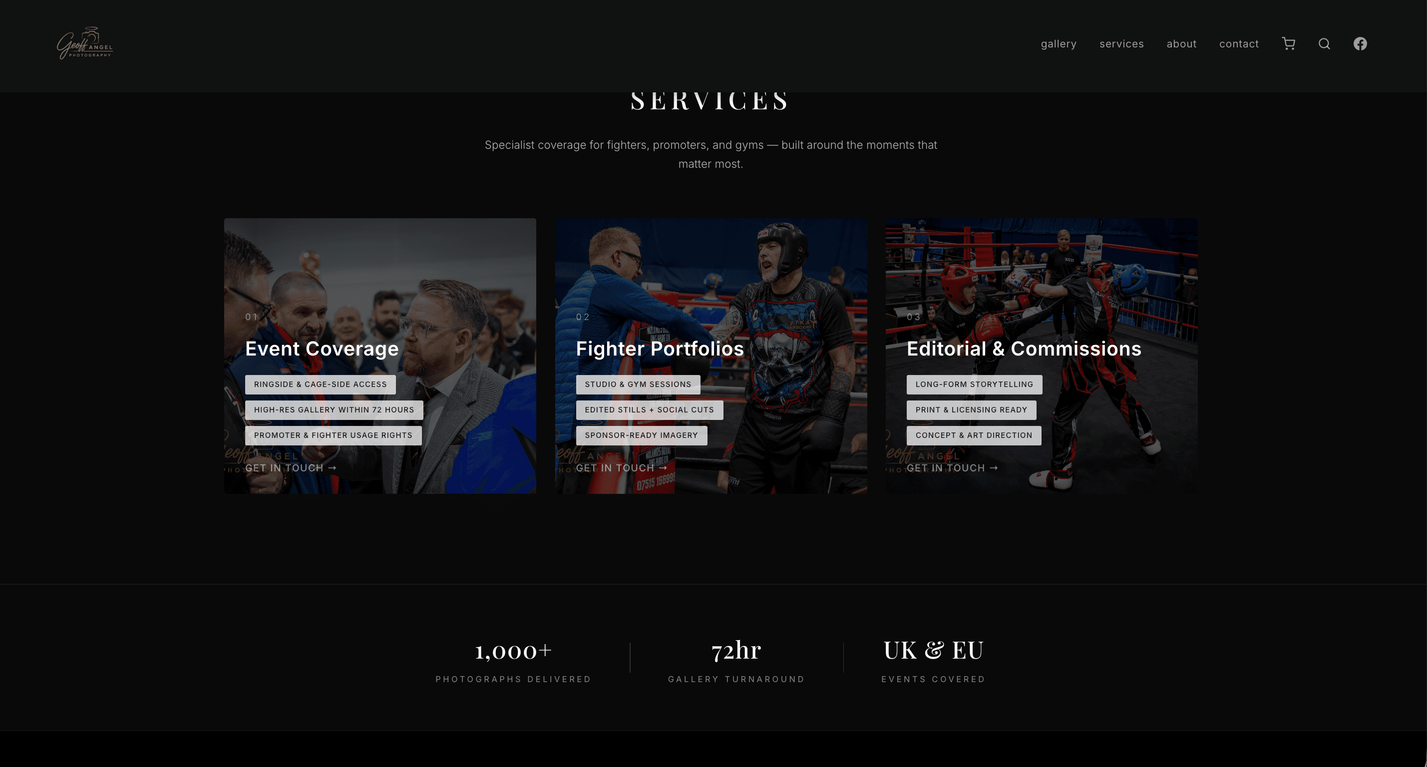 Services page
